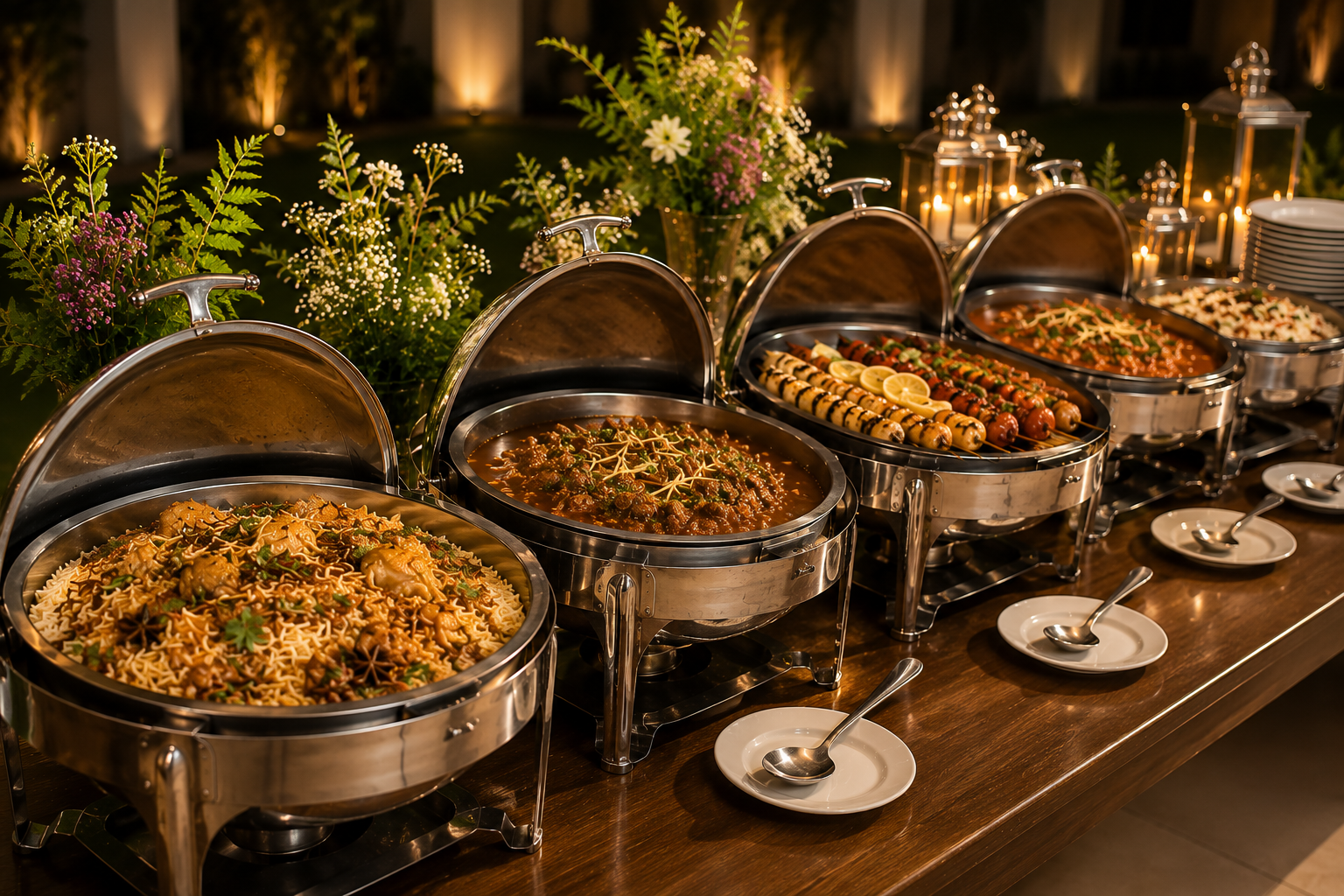 Laylpur Catering food spread